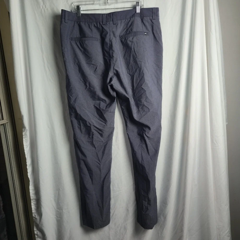 Travis Mathew Golf Pants Mens Size 38 Blue Straight Flat Front‎ Athletic Casual